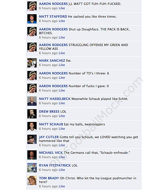fake facebook conversation between nfl quarterbacks fake facebook conversation between nfl quarterbacks