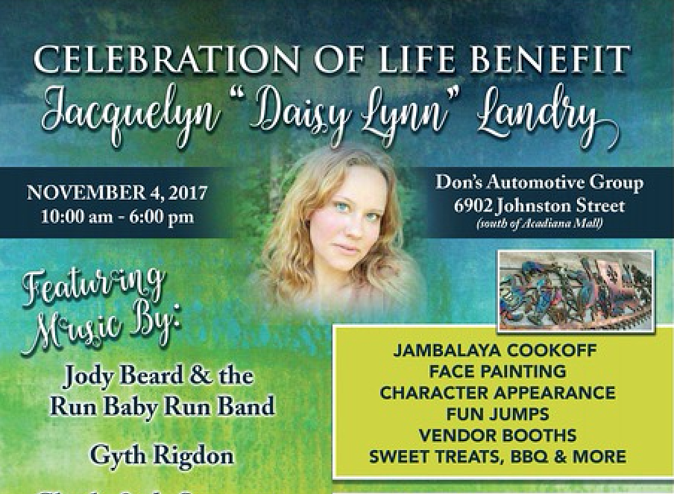 Celebration of Life Benefit for Jacquelyn ‘Daisy Lynn’ Landry